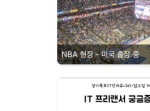 NBA 현장 — 미국 출장